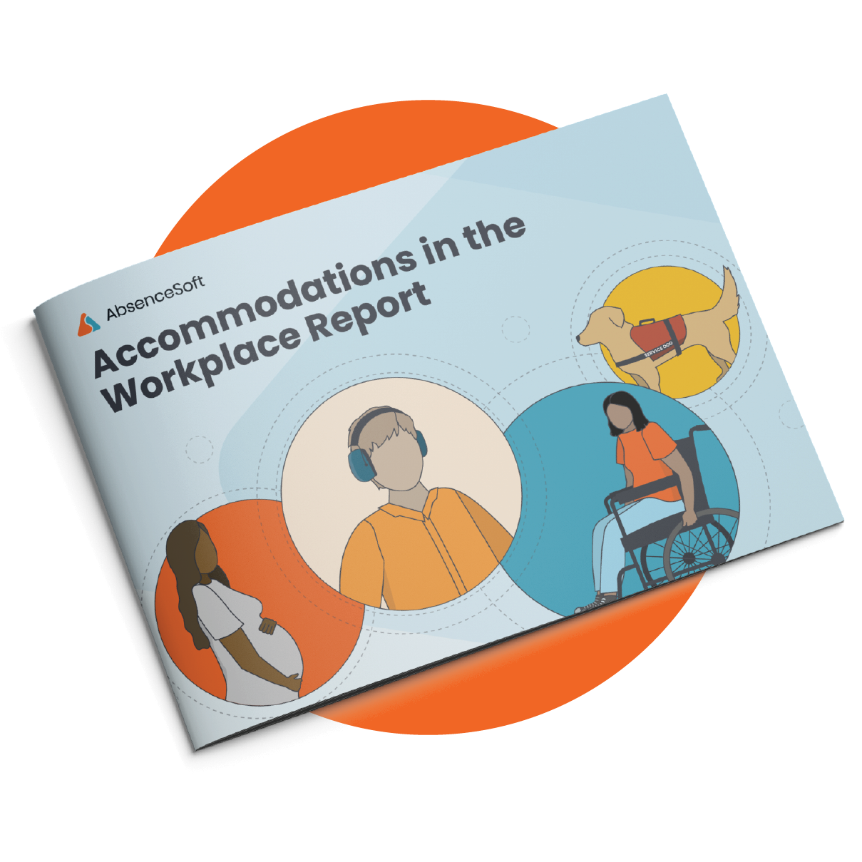 Cover page of AbsenceSoft's 2023 Accommodations in the Workplace Report