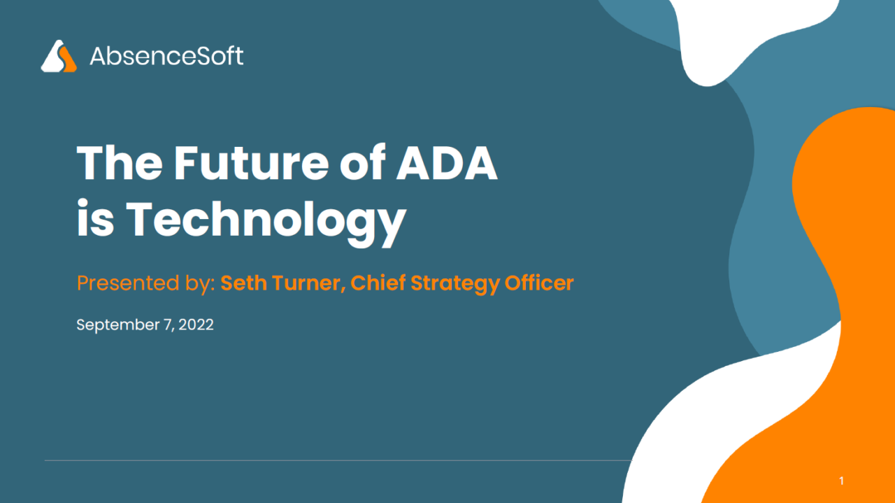The Future of ADA is Technology